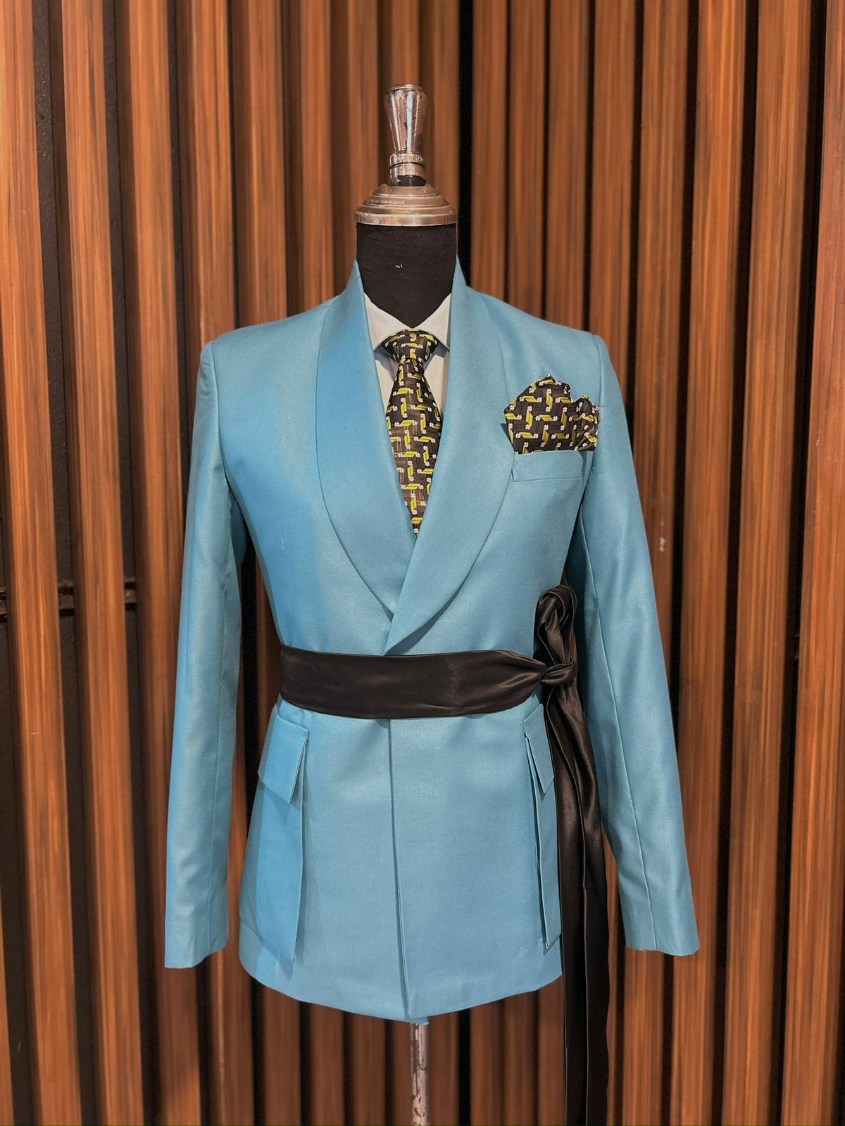 Blue bespoke jacket